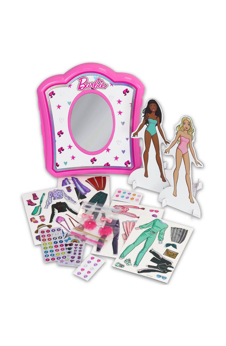 Barbie Magnetic Dress Up Closet Activity, Fashion Design Playset, Kids 3+, Alternate, color, Multicolored