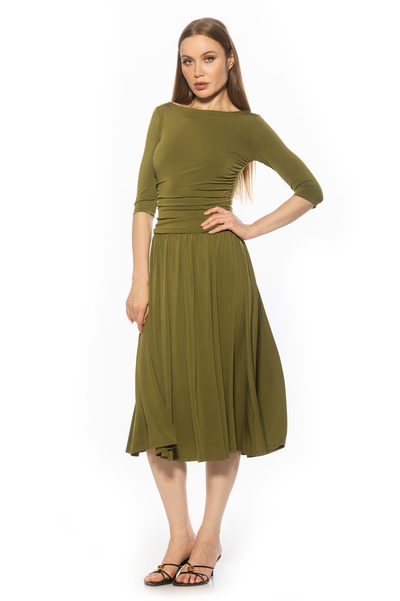 Jada Fit & Flare Dress, Alternate, color, SAGE
