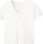 MANGO TEEN Keyhole Rib Top