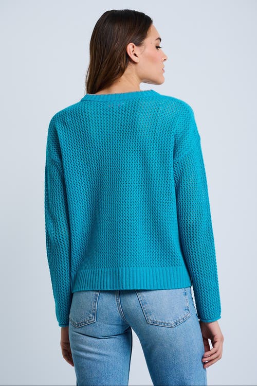 Lisa Todd Open For Love Cashmere Sweater In Blue