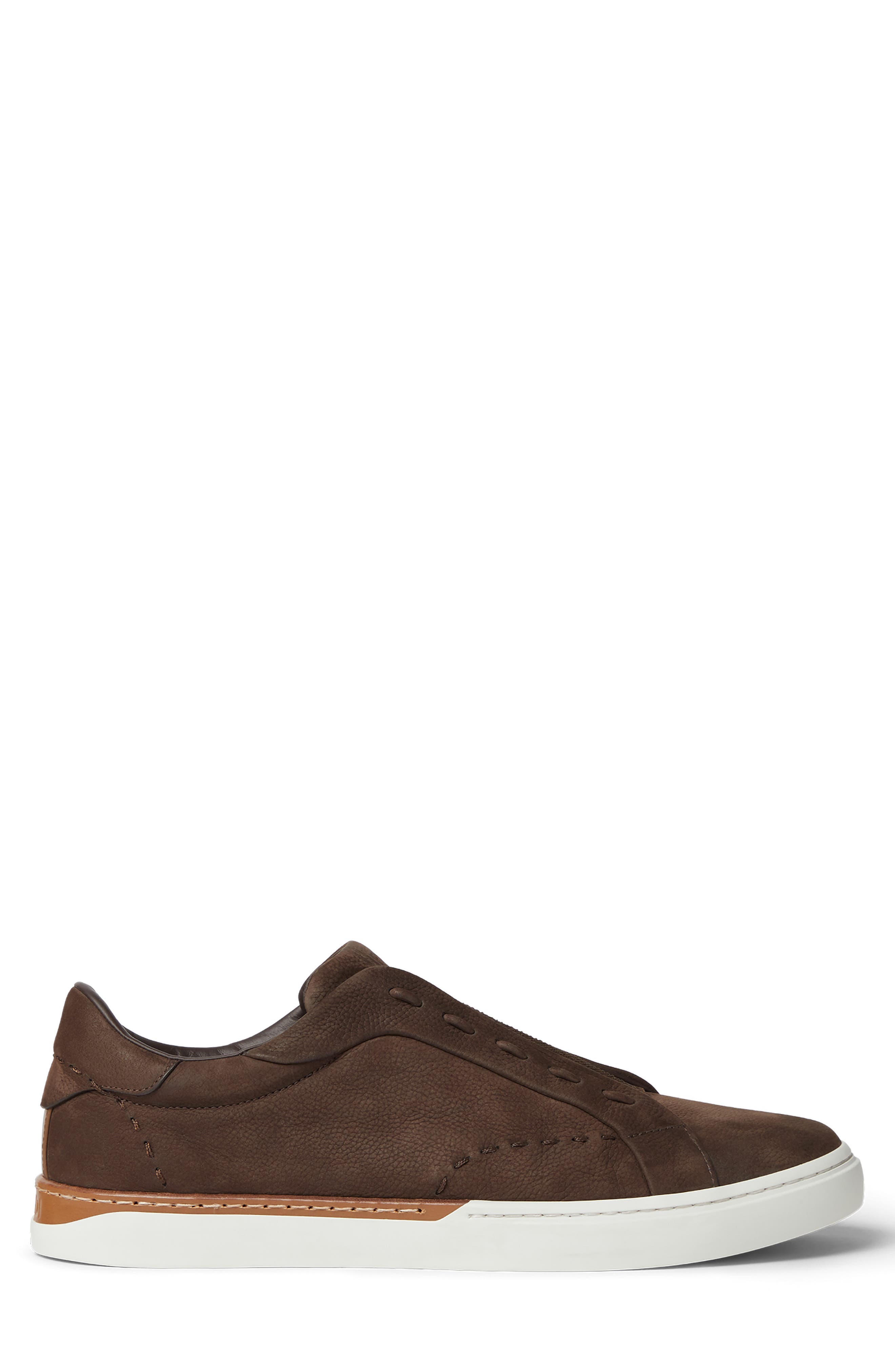 Fendi City Low Top Sneaker, Alternate, color, Brown