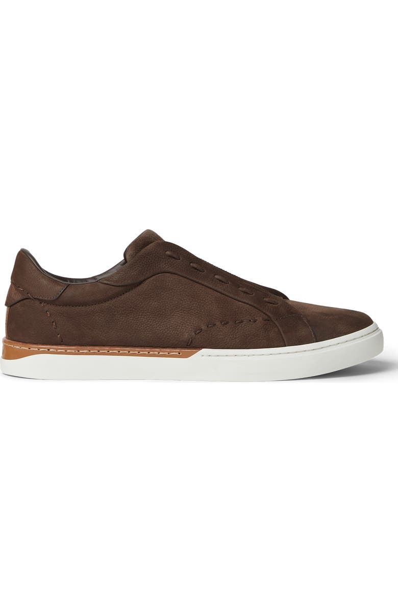 Fendi City Low Top Sneaker, Alternate, color, Brown