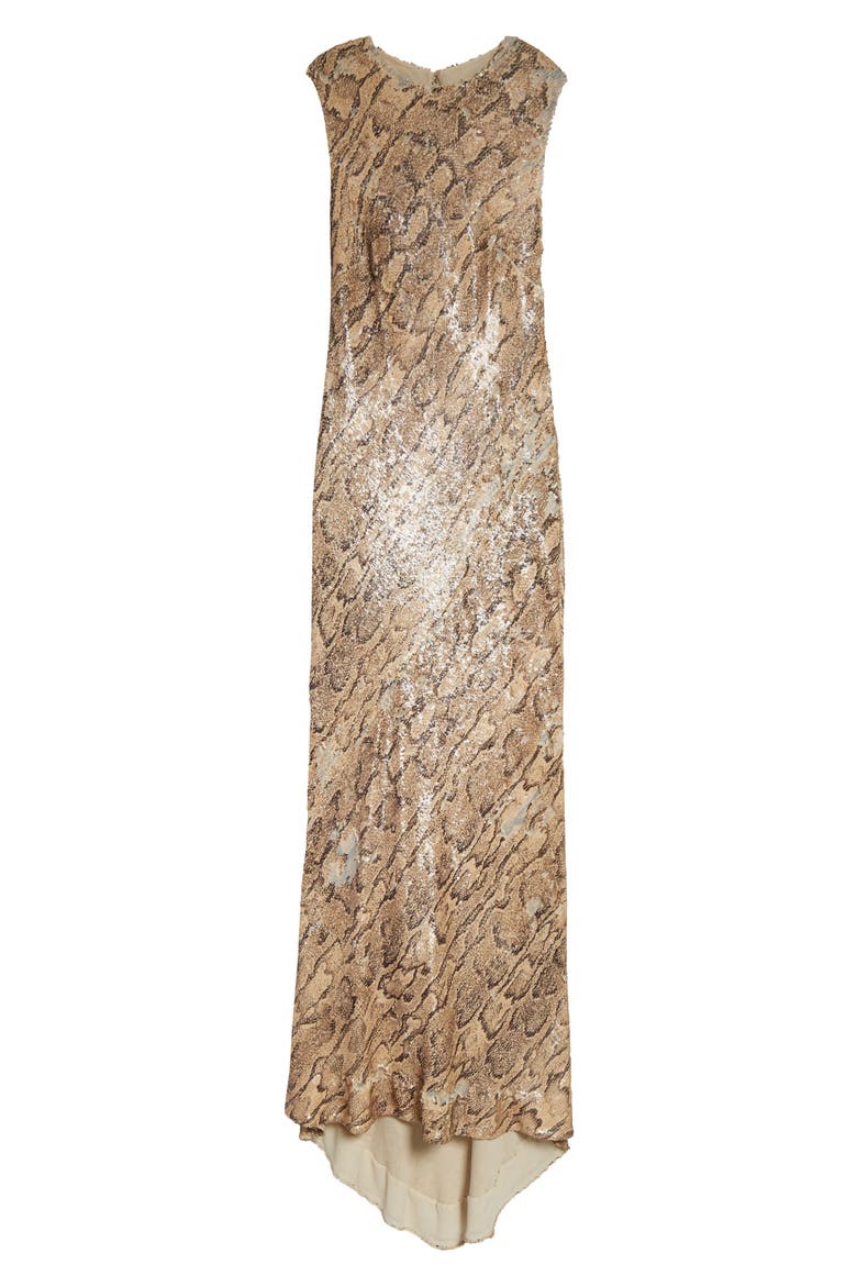 snakeskin sequin dress Grey Lab Women's Python Sequin Mini Dress