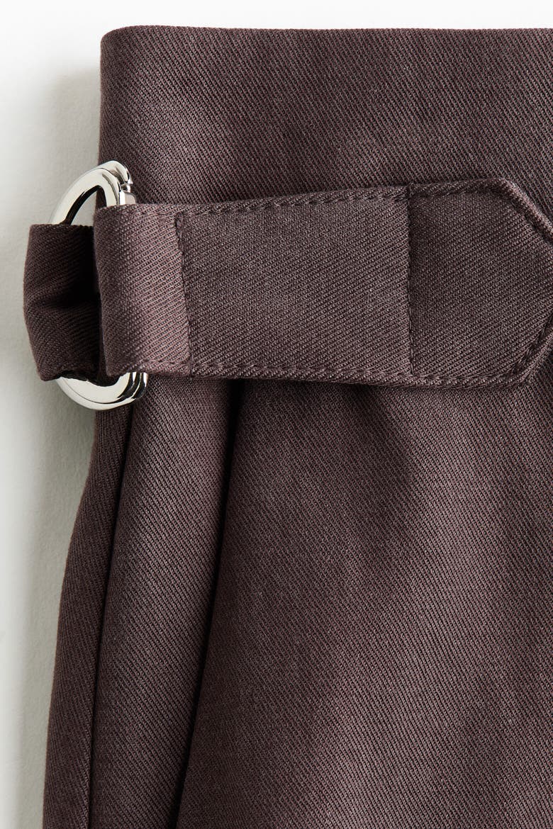 Wide-Leg Dress Pants, Alternate, color, Dark brown