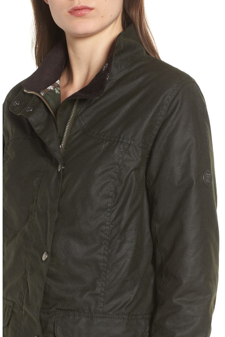 Sandsend Waxed Cotton Utility Jacket, Alternate, color, FERN