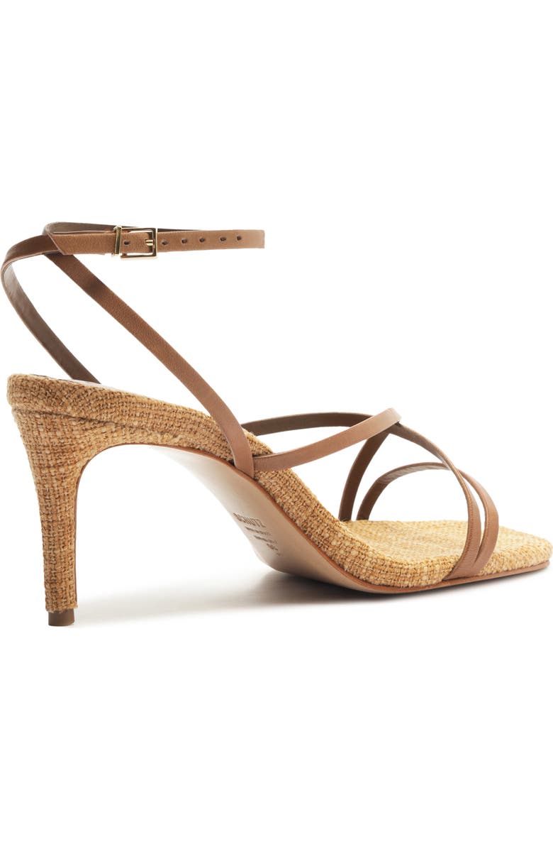 Schutz Bari Ankle Strap Sandal, Alternate, color, Caramel Coffee