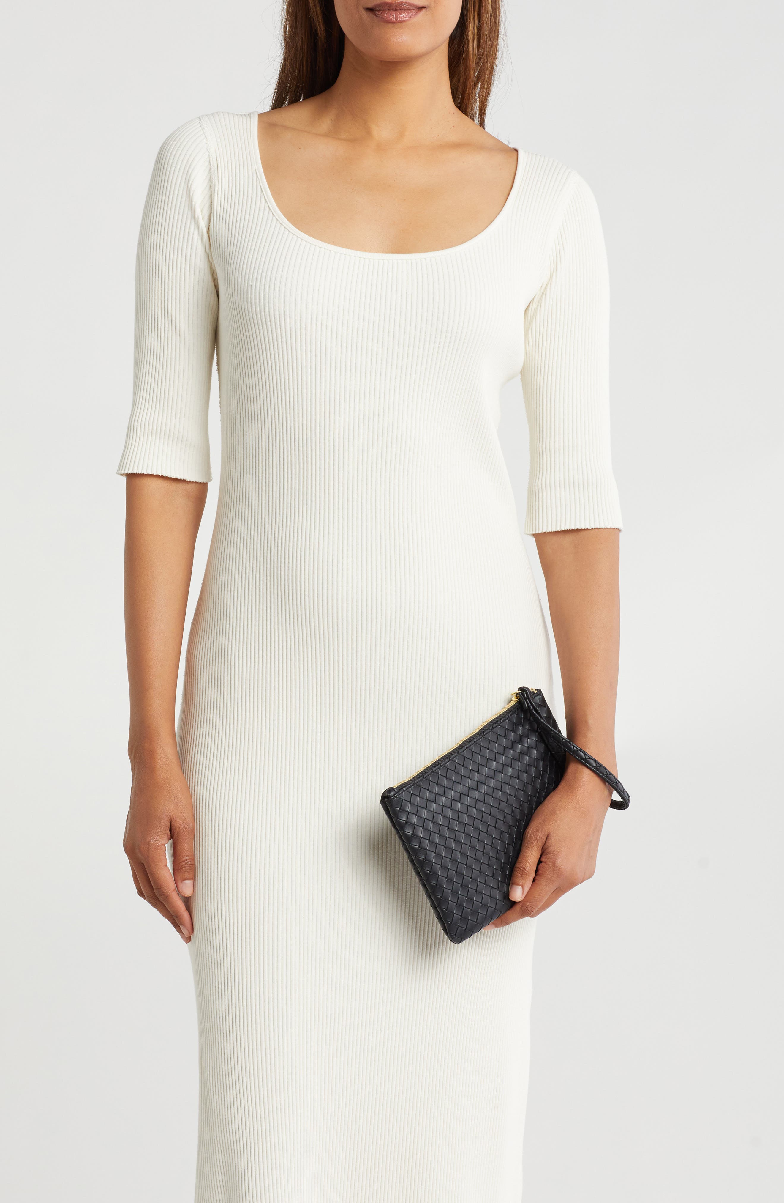 MUNDI SMALL LEATHER GOODS Woven Wristlet, Alternate, color, 08N-Black