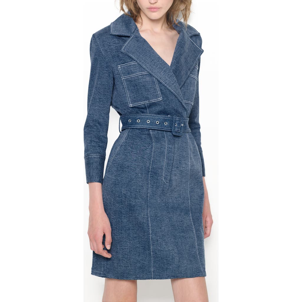 As B Y Df Gianna Dress In Med Wash Denim