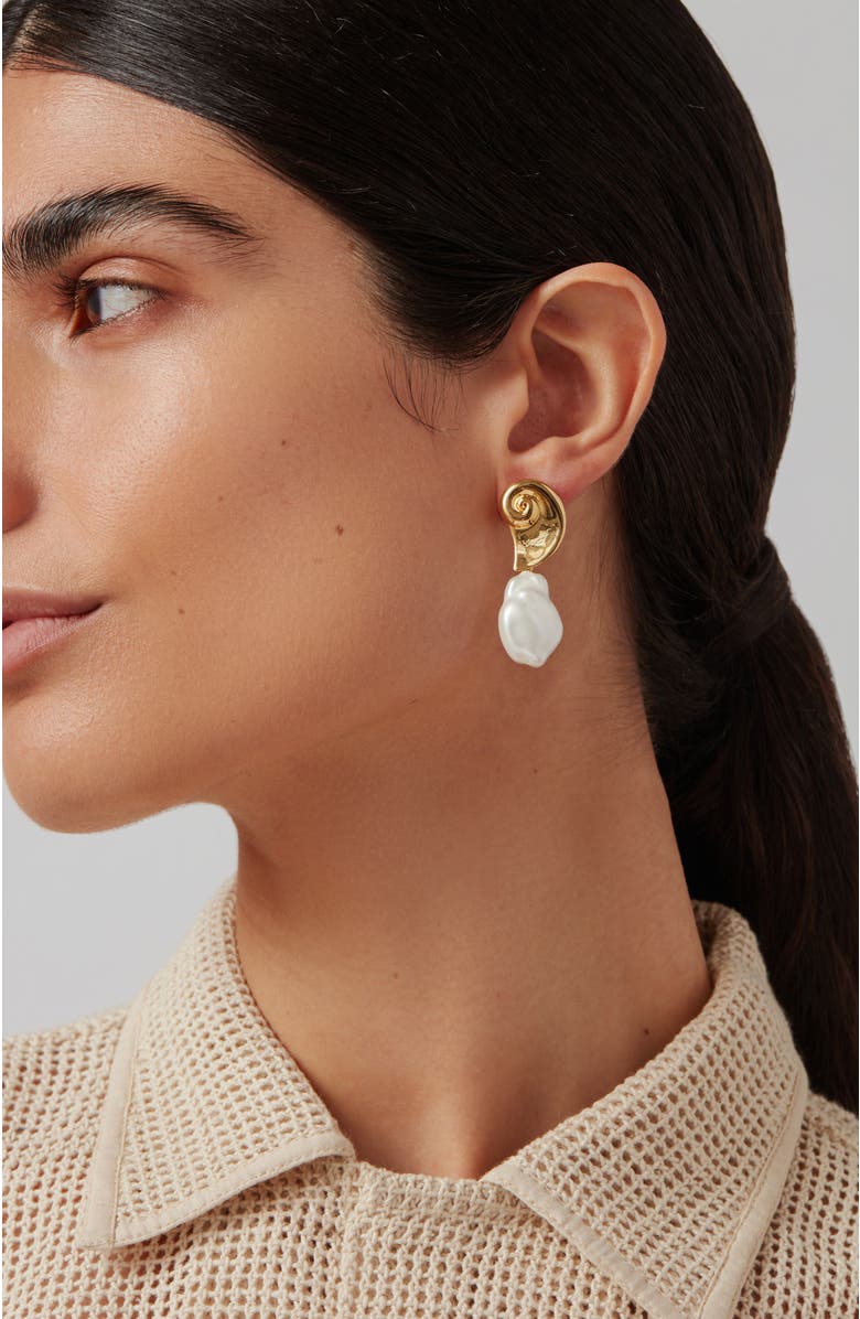 JENNY BIRD Petra Imitation Pearl Earrings, Alternate, color, 