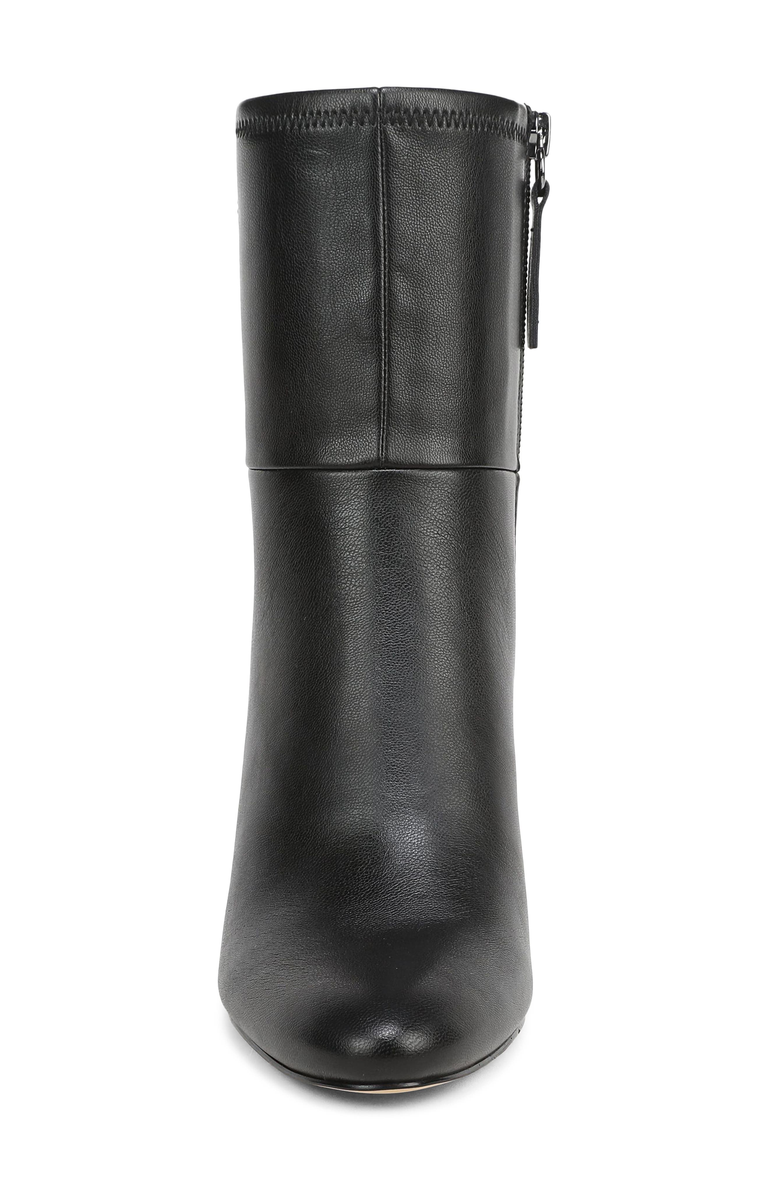 Flexa Jael Demi Block Heel Bootie, Alternate, color, BLACK