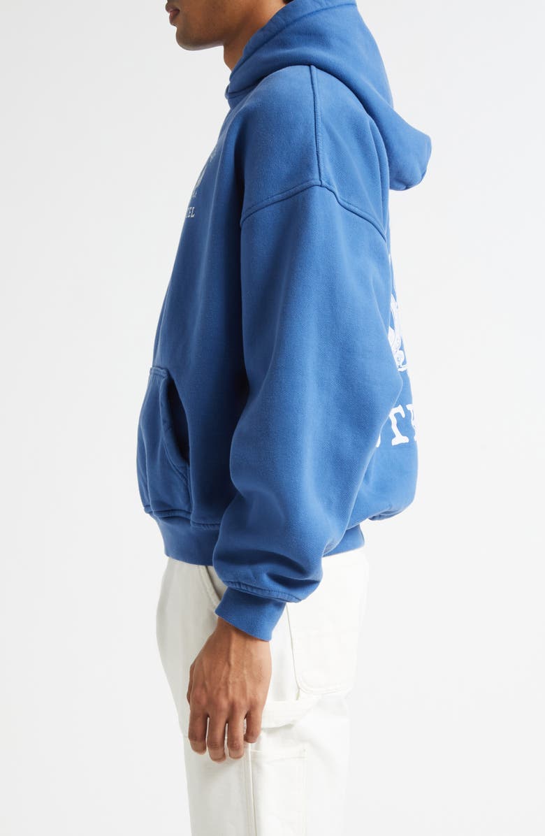 Rhude St. Rhude Seal Fleece Graphic Hoodie, Alternate, color, Royal Blue 0605