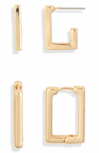 2-Pack Rectangle Earrings