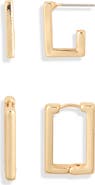 Leith 2-Pack Rectangle Earrings