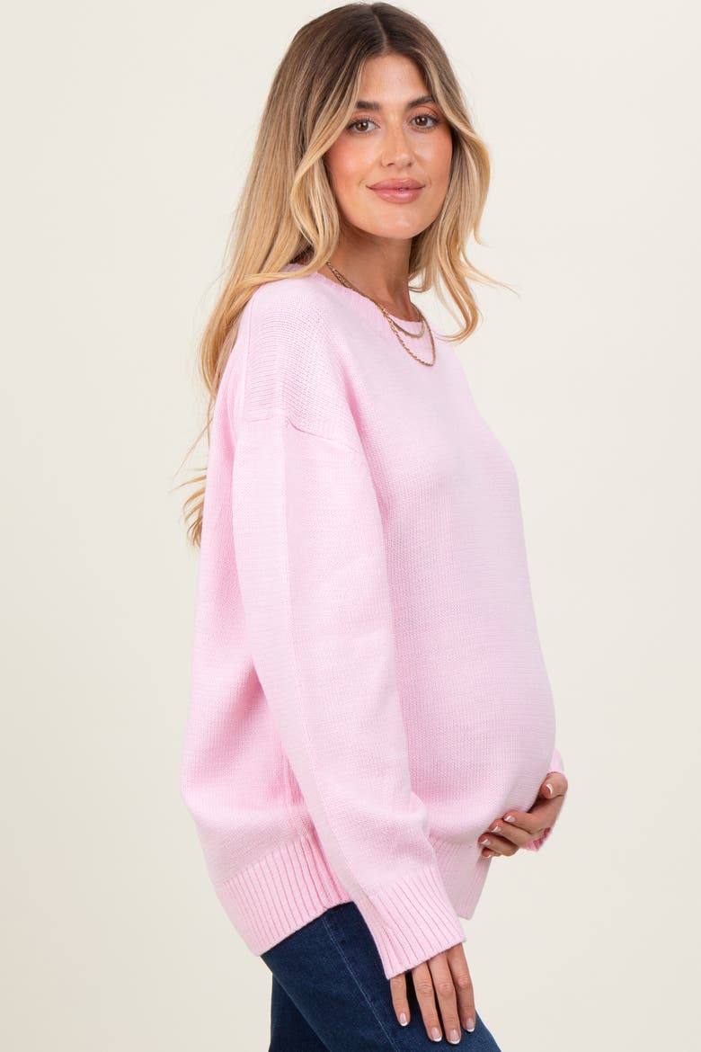 Soft Knit Basic Sweater, Alternate, color, Light Pink