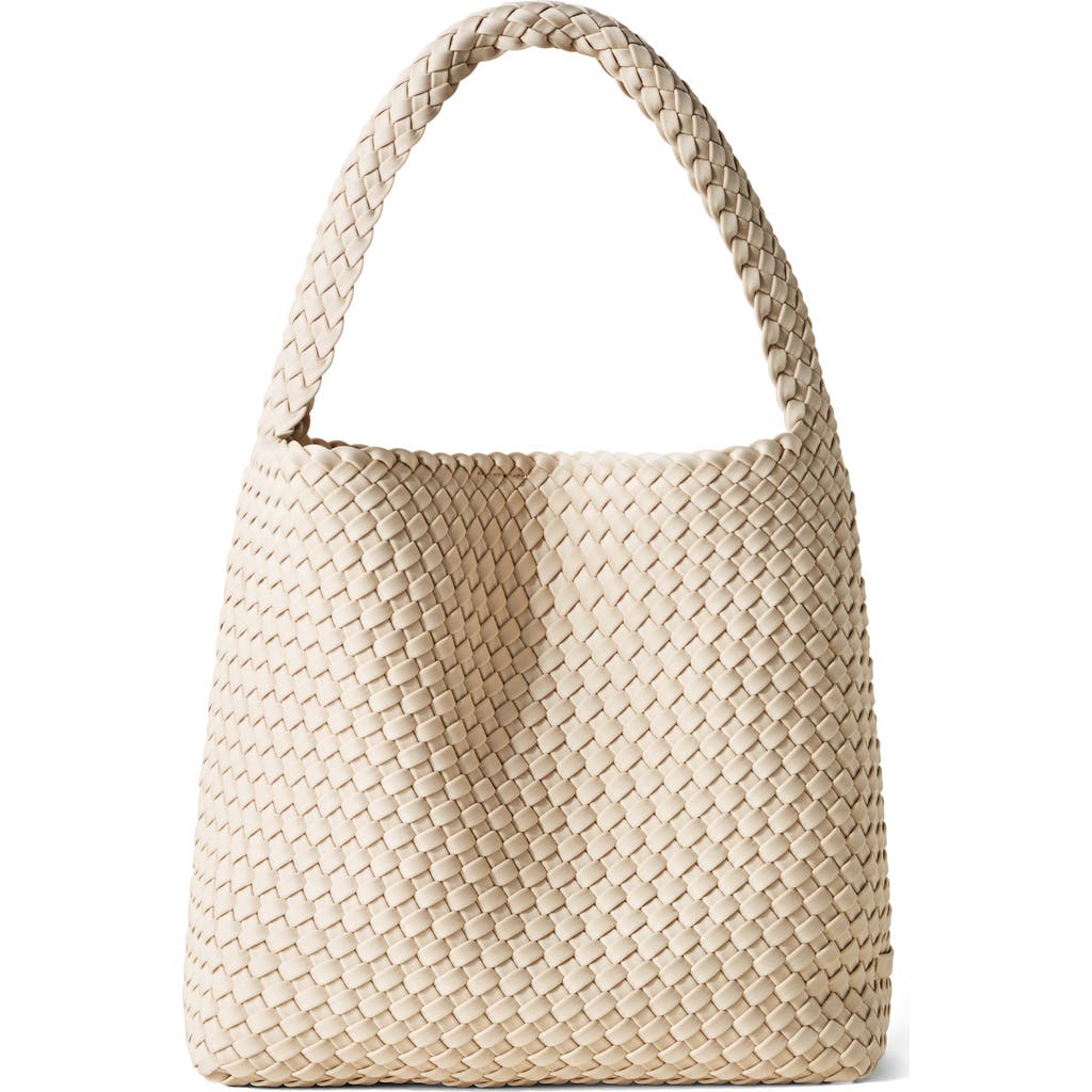 Naghedi Womens Cashmere Nomad Woven Hobo Bag In Ecru
