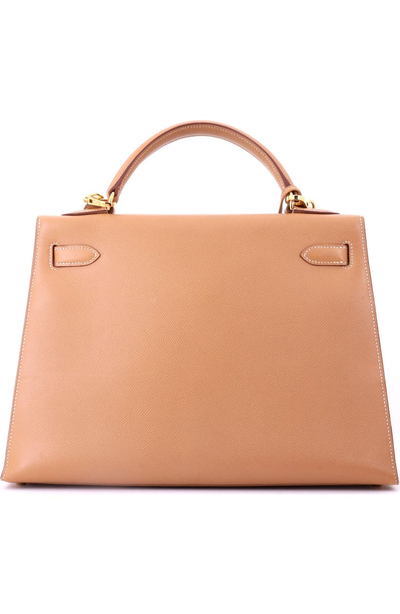 Pre-Owned Hermes Kelly Handbag Brown Courchevel with Gold Hardware 32, Alternate, color, Natural