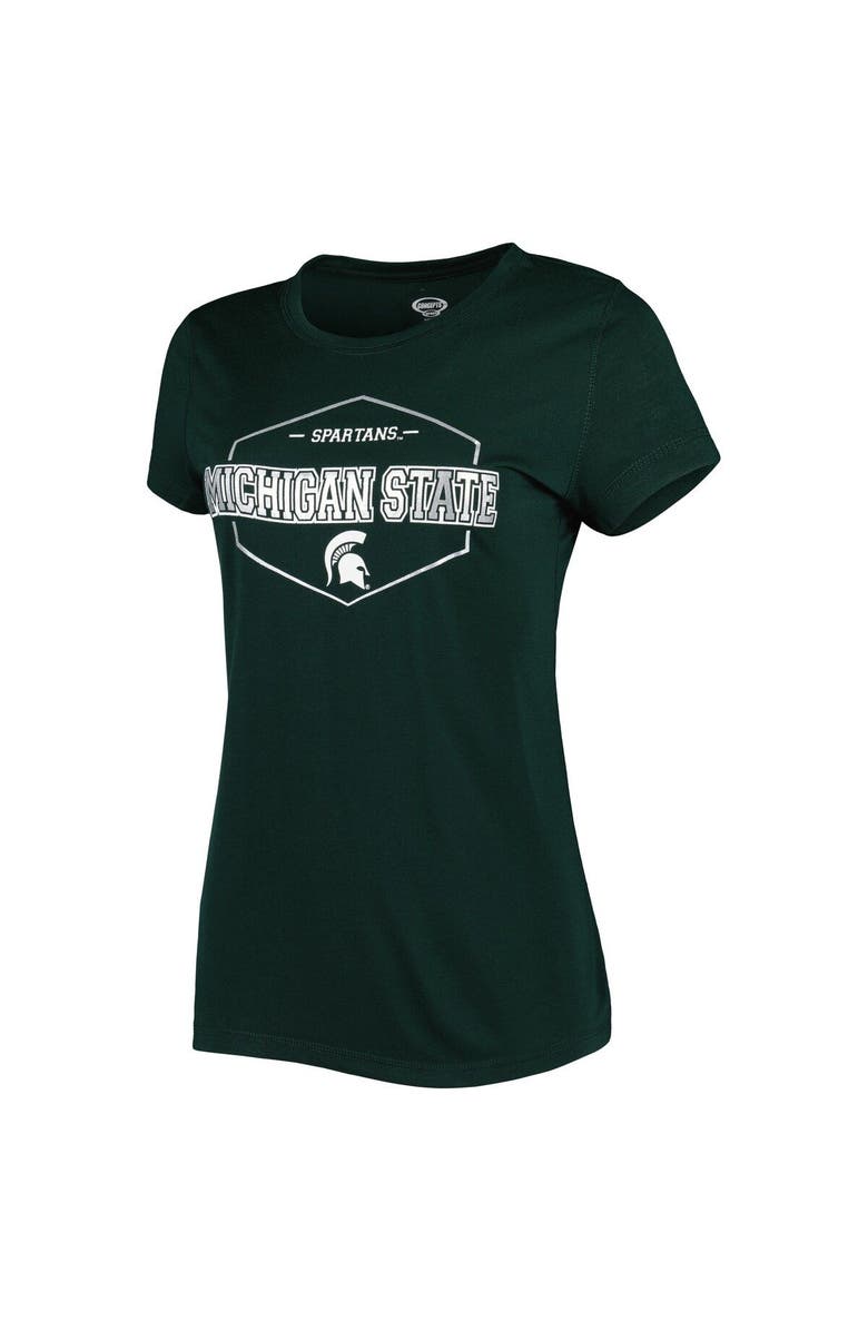 CONCEPTS SPORT Women's Concepts Sport Green/Black Michigan State Spartans Badge T-Shirt & Flannel Pants Sleep Set, Alternate, color, Green