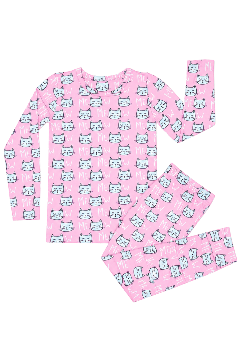 Modal Pajamas - Pink Kitty, Main, color, Pink