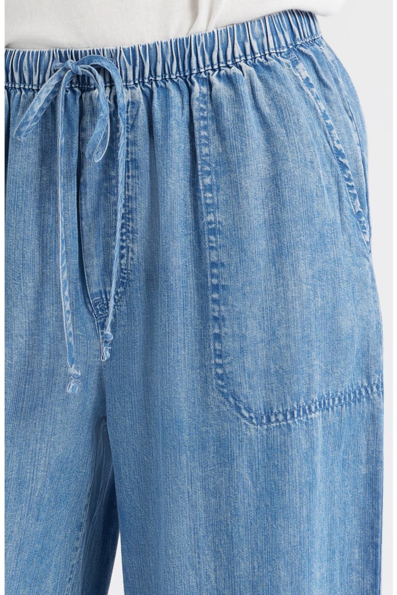 Asthin Chambray Drawstring Pants, Alternate, color, MEDIUM WASH
