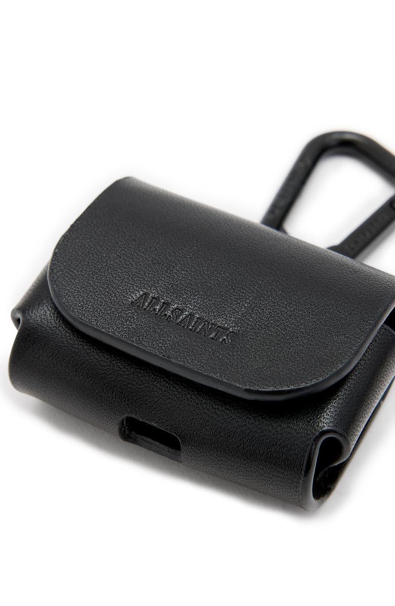 AllSaints Leather AirPods Case, Alternate, color, 