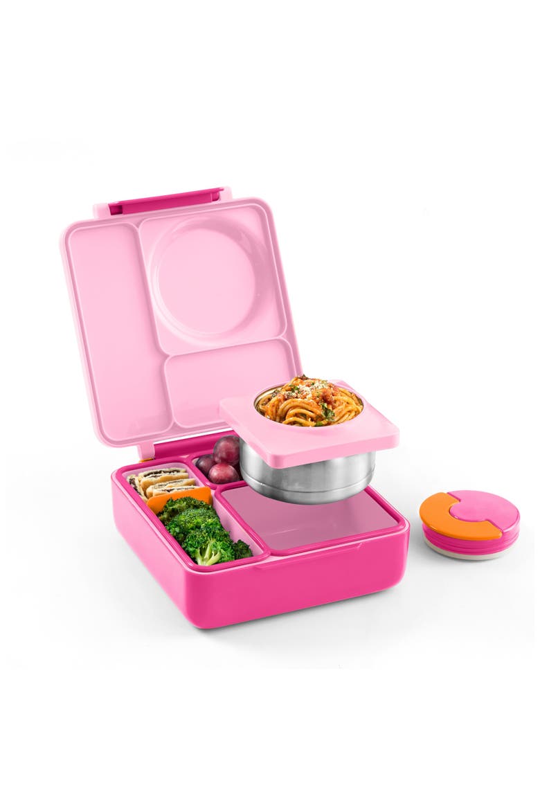 OmieBox Bento Lunch Box for Kids, Main, color, Pixie Pink