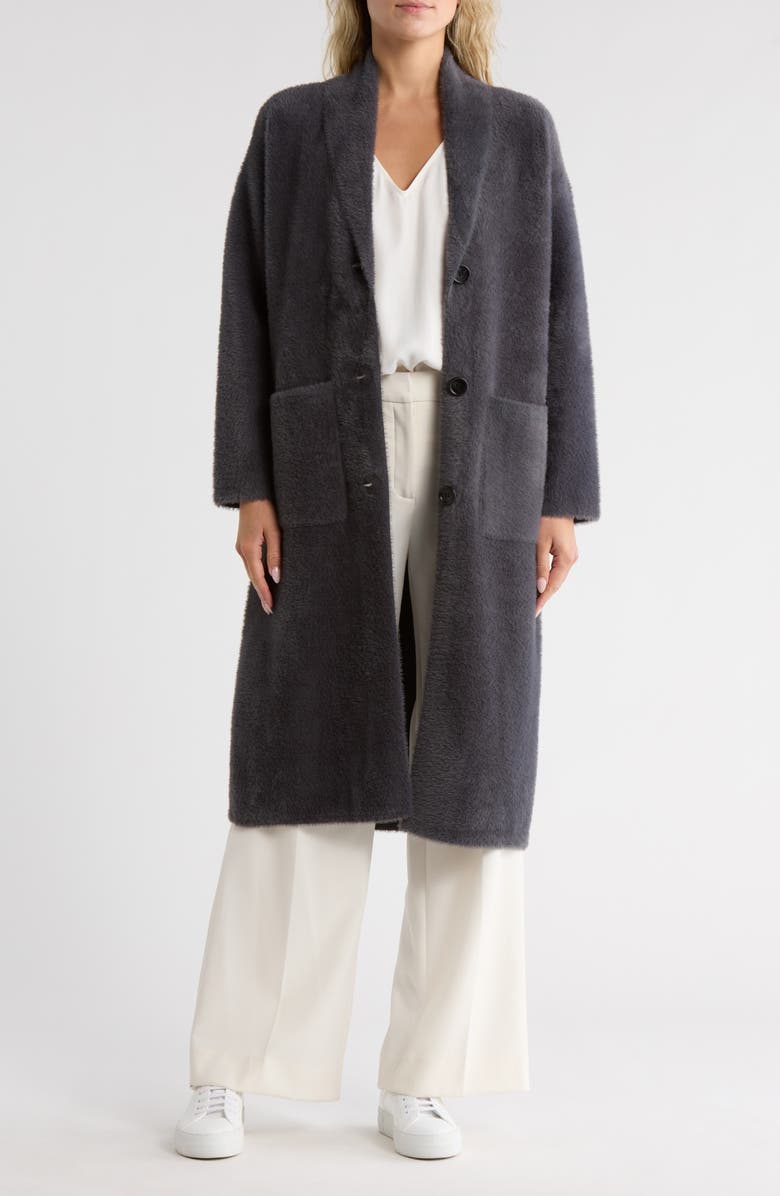 NVLT Oversize Sweater Coat, Alternate, color, Charcoal