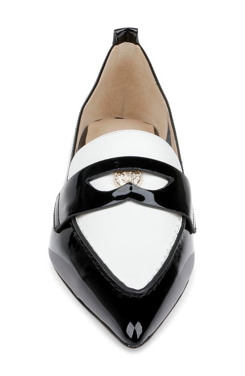 L Agence L'agence Maelys Pointed Toe Penny Loafer In Multi