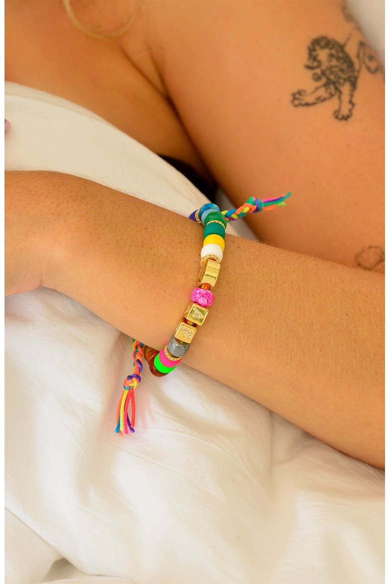 Happy AF Rainbow Bracelet, Alternate, color, Rainbow