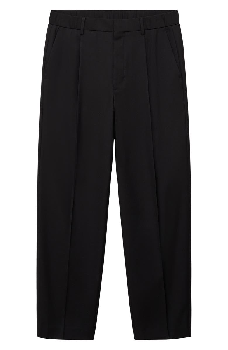 MANGO Relaxed Fit Pleated Suit Pants, Alternate, color,