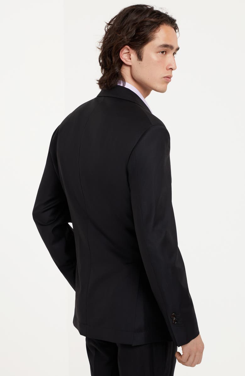Brunello Cucinelli Twill blazer, Alternate, color, Black