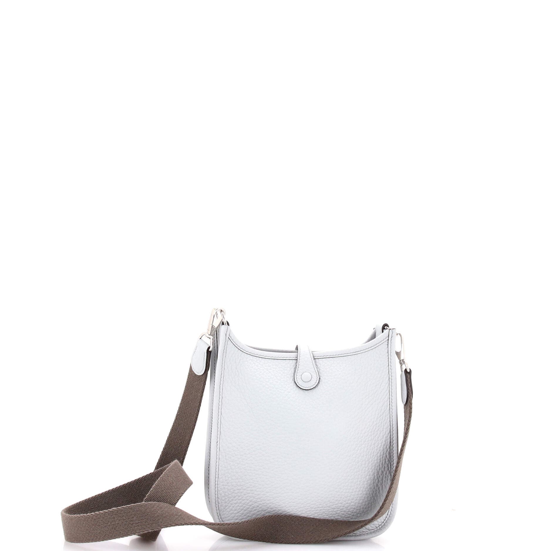 Pre-Owned Hermes Evelyne Bag Gen III Clemence TPM, Alternate, color, Bleu Pale