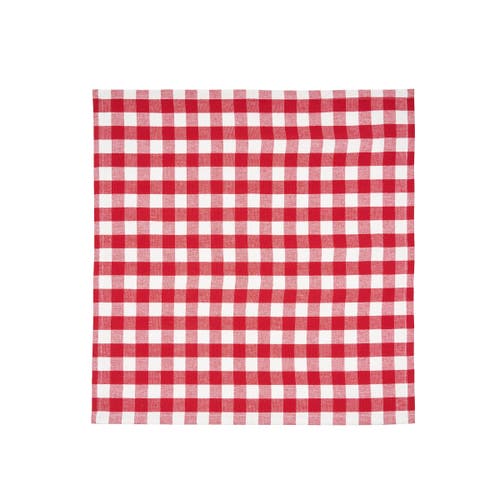C & F Home C&f Home Ashford Red Cotton Napkin Machine Washable Set Of 6 In Multi