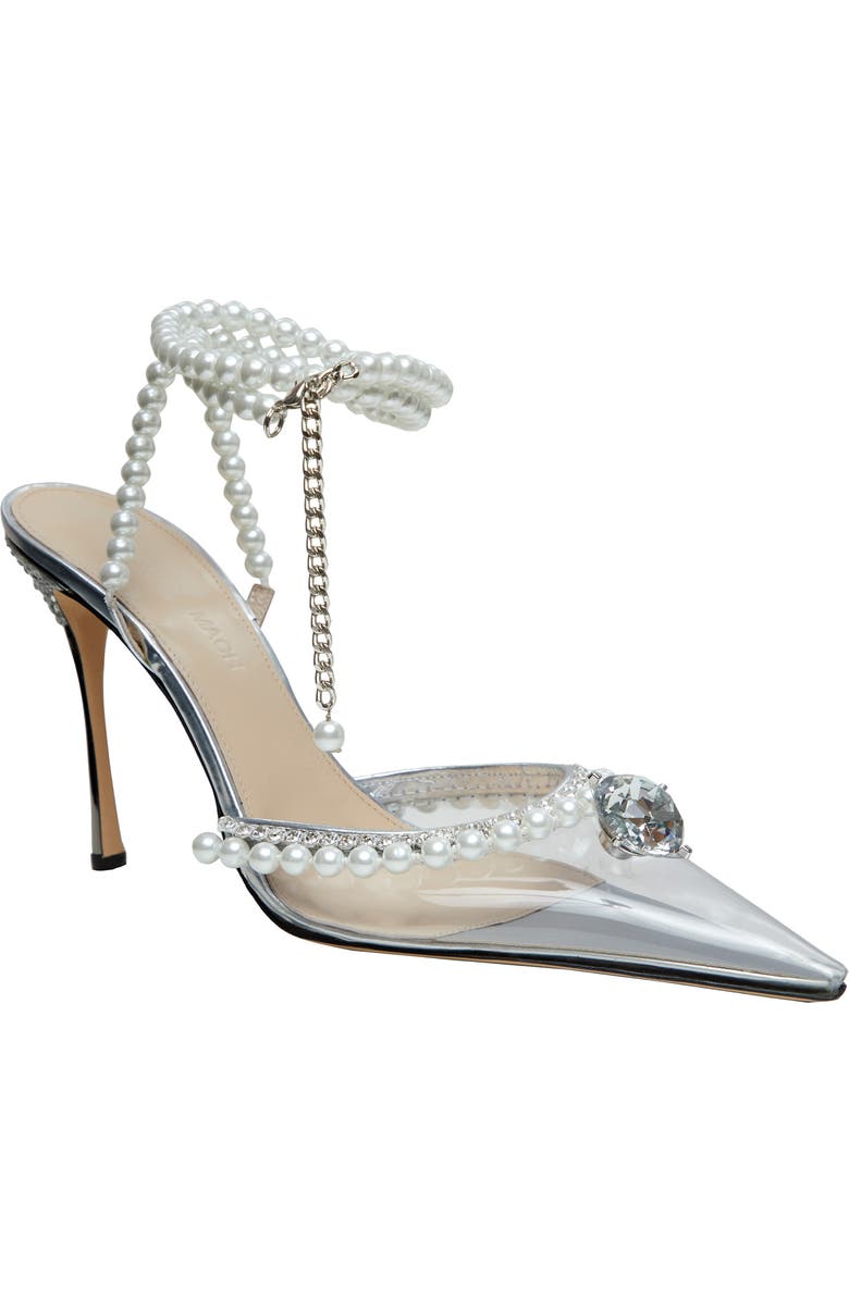 Mach & Mach Diamond of Elizabeth Imitation Pearl Pointed Toe Pump, Main, color,