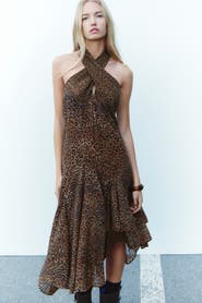 H&M Asymmetric Halterneck Dress