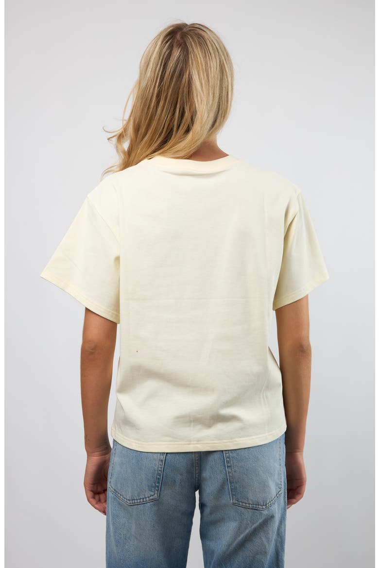 Caviar Boxy Cotton Graphic T-Shirt, Alternate, color, CREAM