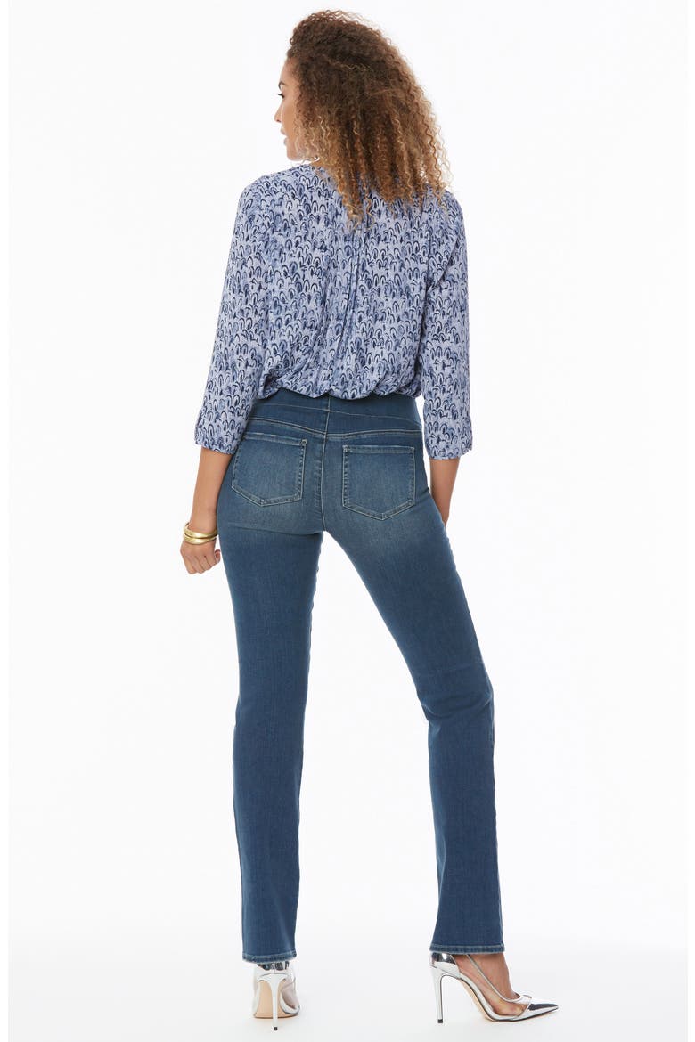 Pull-On Straight Leg Jeans, Alternate, color, CLEAN ENCHANTMENT