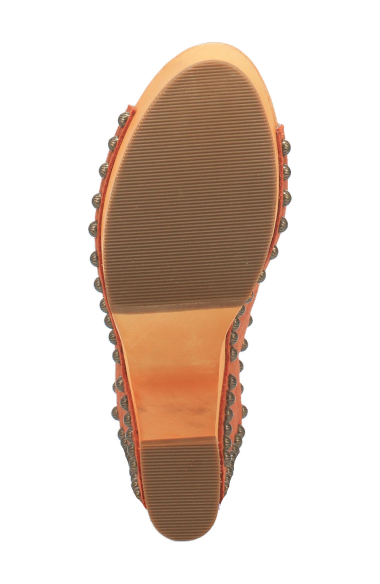 Peace 'n Love Clog, Alternate, color, RUST SUEDE