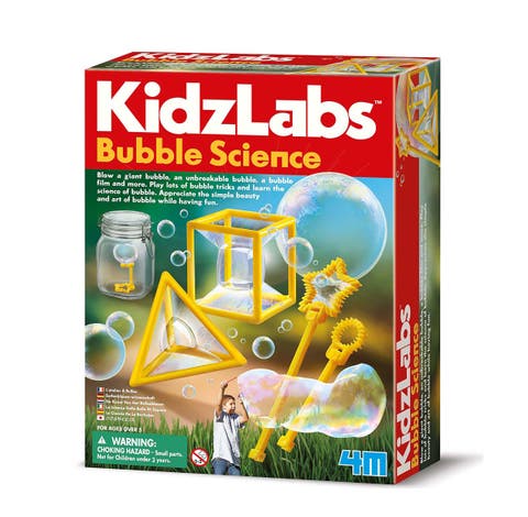 KidzLabs, Bubble Science, DIY Experiment Kit, Create Solutions, Kids 5+