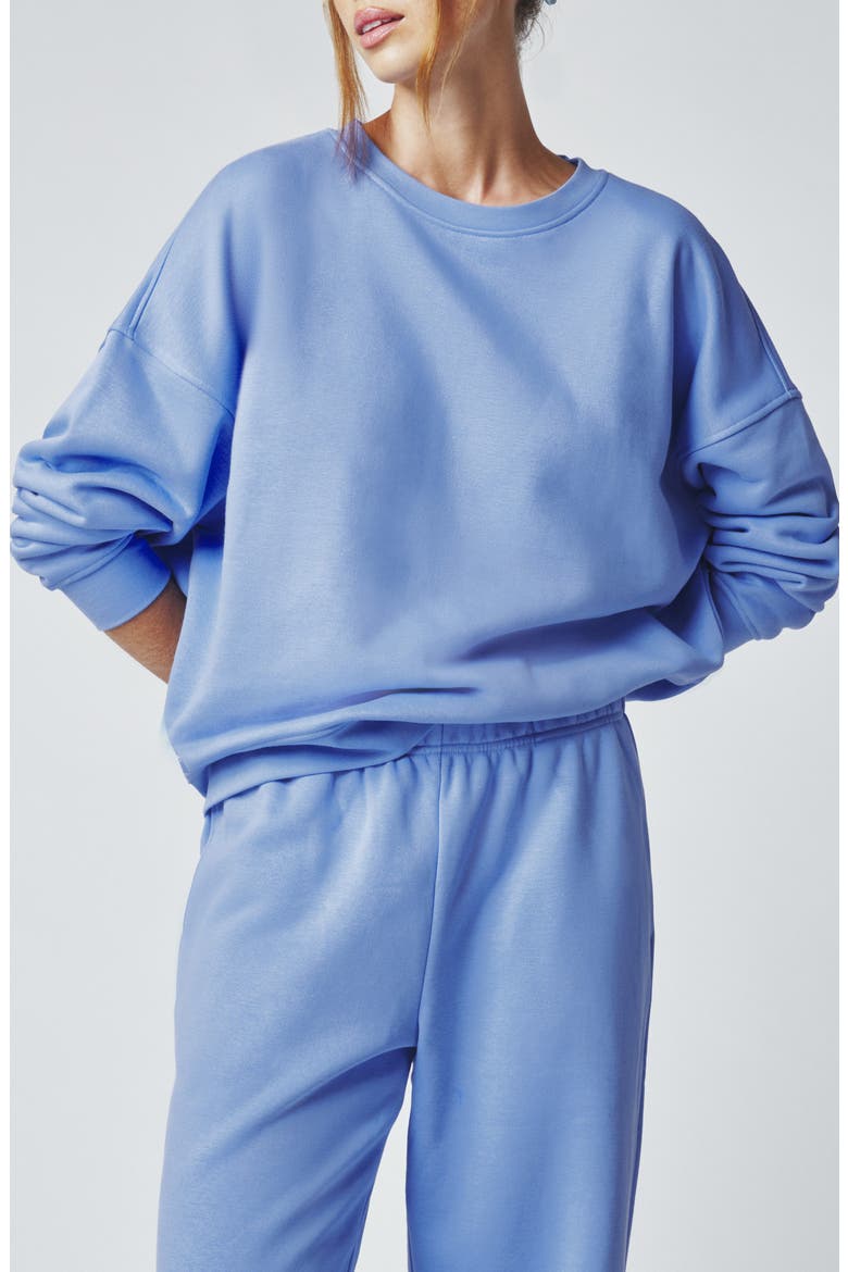 Cozy Crush Oversize Sweatshirt, Main, color, PROVENCE