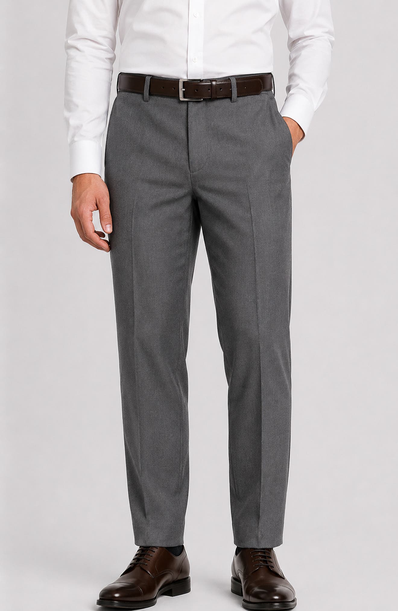 Stefano Modern Fit Wool Trousers