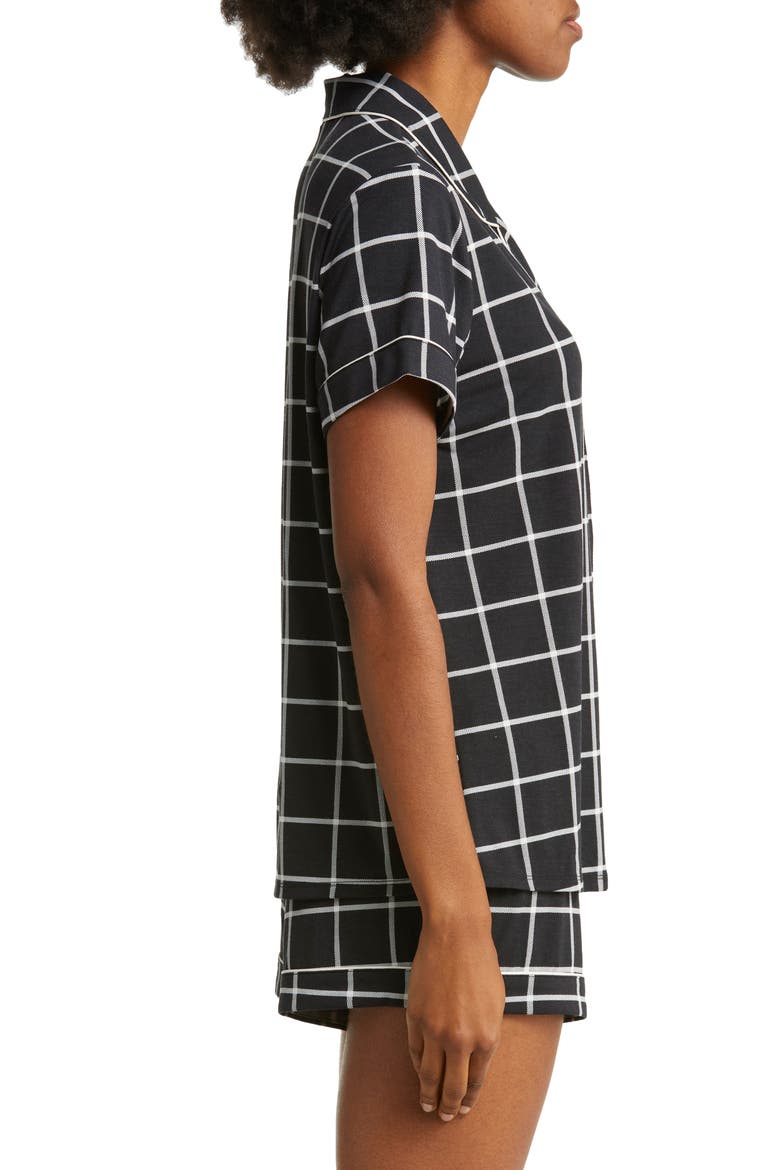 Moonlight Eco Short Pajamas, Alternate, color, BLACK WINDOW PANE