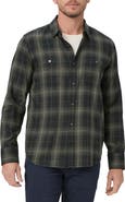 PAIGE Everett Plaid Flannel Button-Up Shirt