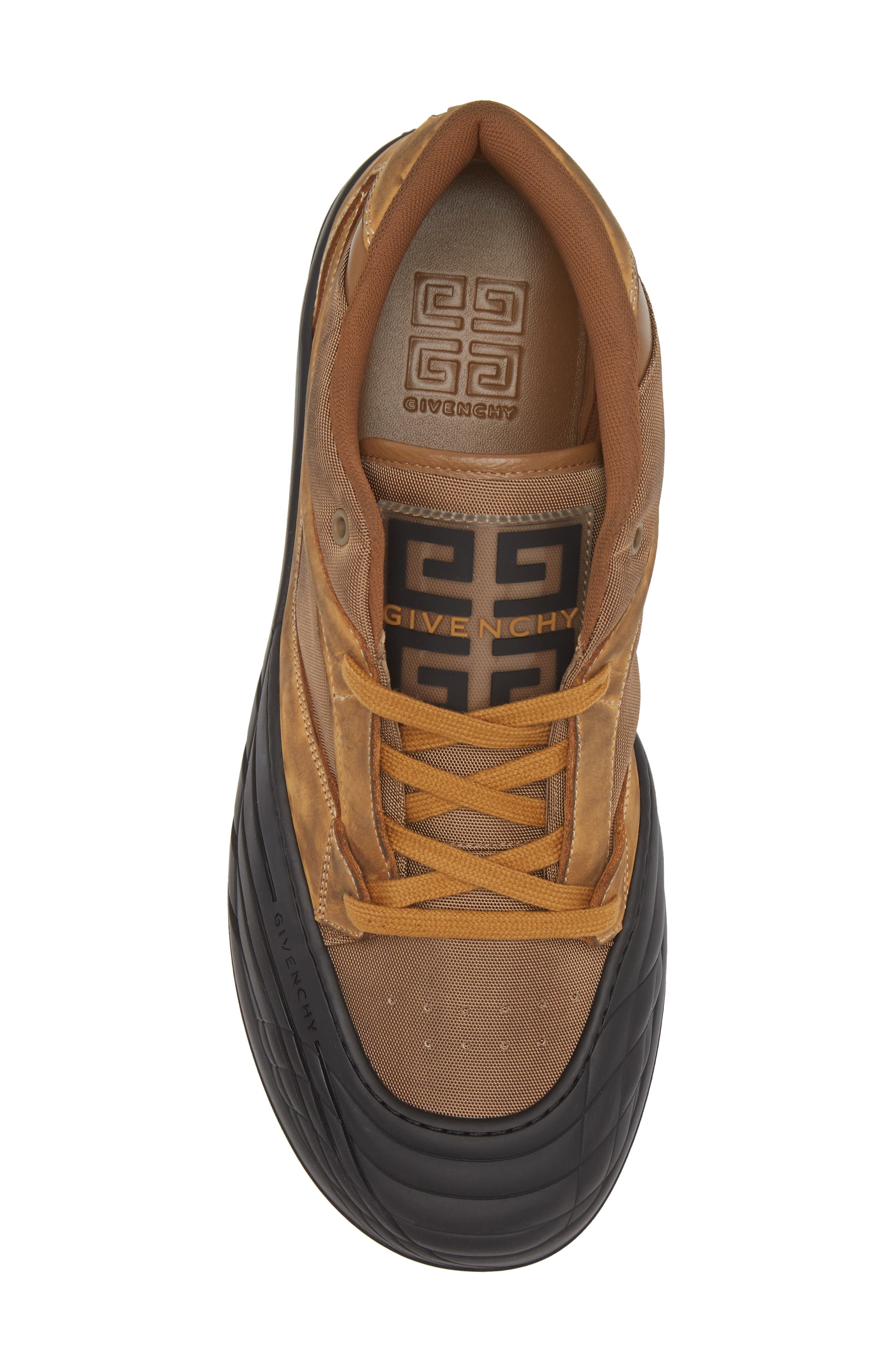 Givenchy Show Line Mid Top Skate Sneaker, Alternate, color, Beige