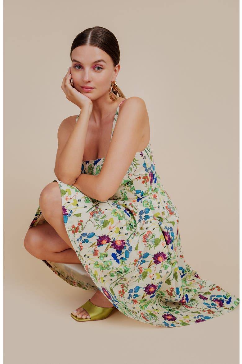 avec les filles fit and flare dress Avec Les Filles Women's Cotton Eyelet Fit & Flare Dress