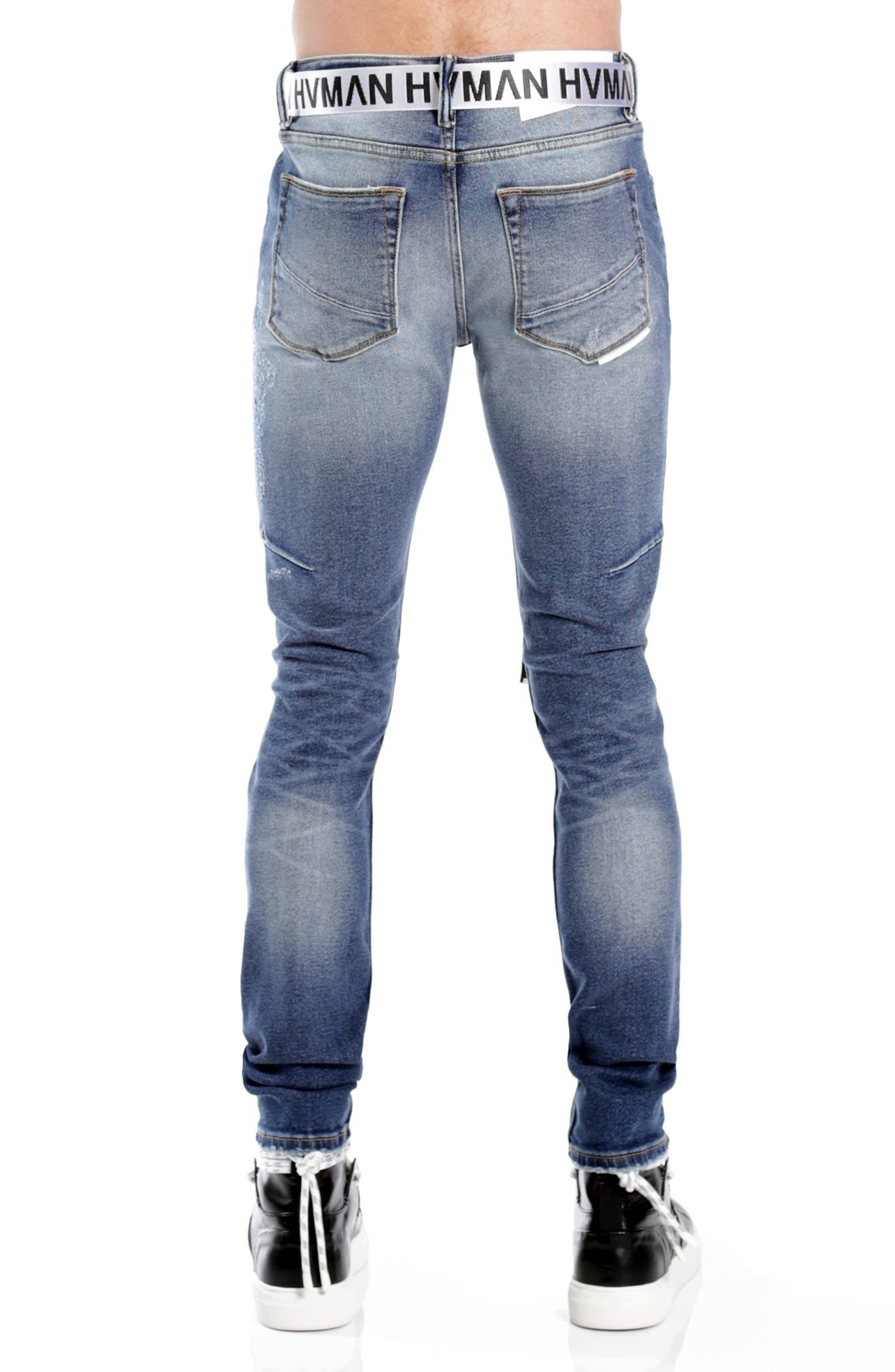 Belted Stretch Skinny Jeans - image 2
