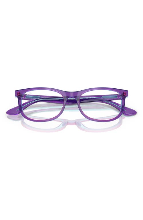 Shop Ray Ban Ray-ban Kids' 48mm Pillow Optical Glasses In Violet