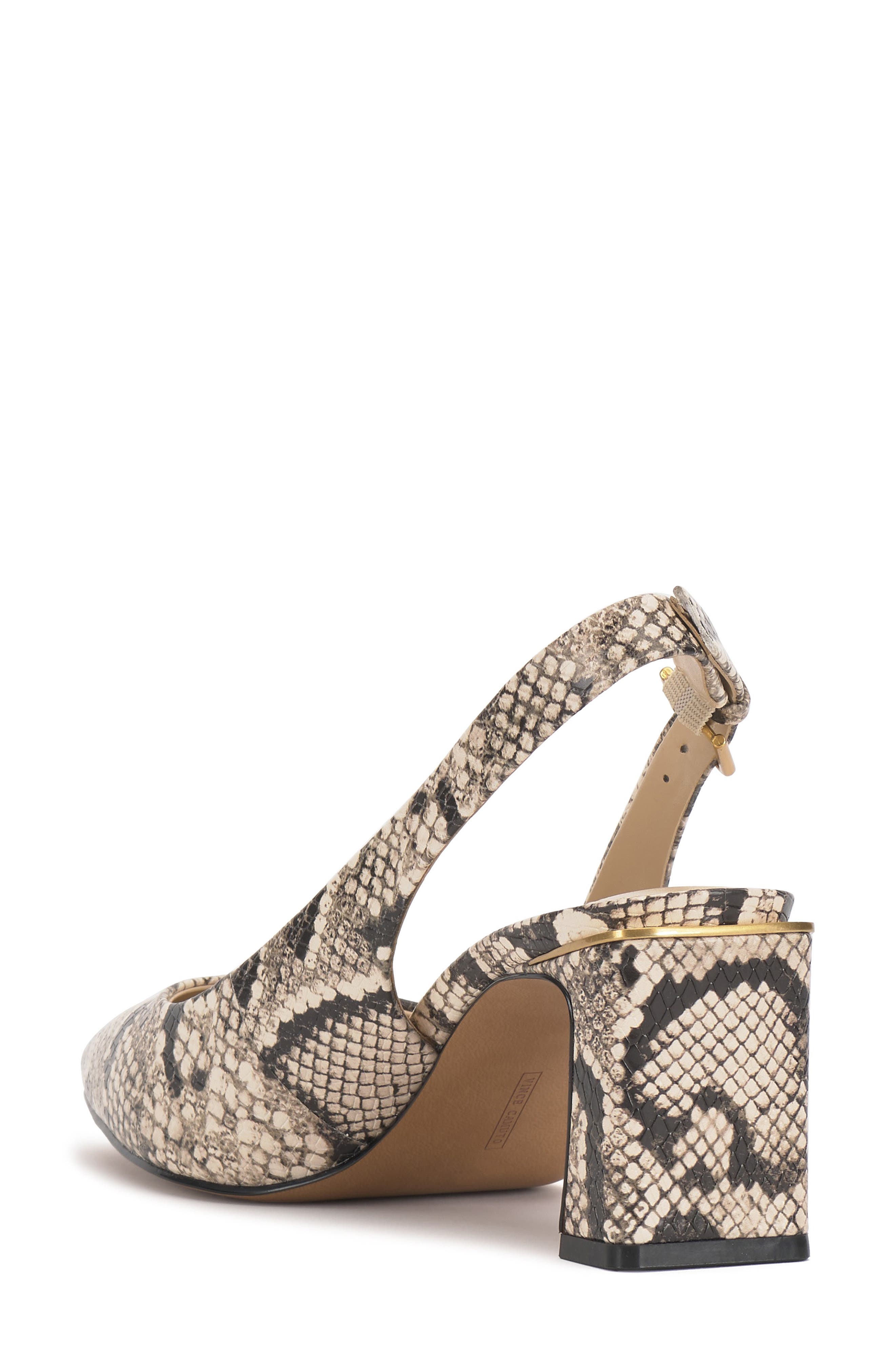 Hamden Pointed Toe Slingback Pump, Alternate, color, BLACK/ CREAM