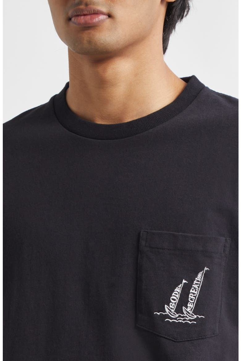 Recreation Sails Pocket T-Shirt, Alternate, color, BLACK
