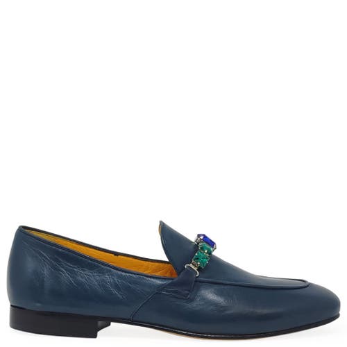 Madison Maison Flat Jewel Loafer In Blue