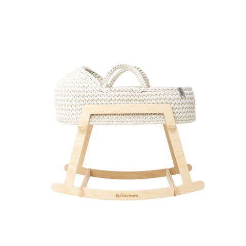 Doll Moses Basket w/Rocking Stand